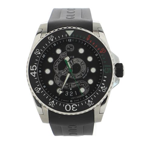 green gucci watch mens|gucci snake dive watch.